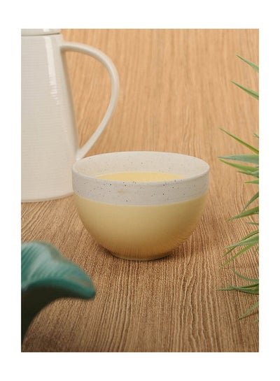 homes r us Pastel & Trend Porcelain Bowl, Yellow – 12 cms