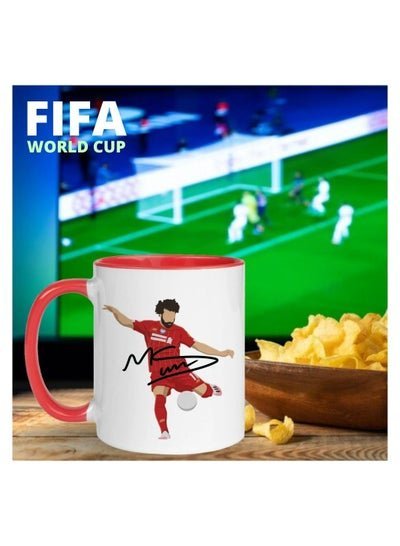 MEC FIFA World Cup  Mohamed Salah Hot & Cold Beverages Cup Coffee Mug Espresso Gift  Coffee Mug Tea Cup Coffee Mug With Name Ceramic Coffee Mug Tea Cup Gift 11oz