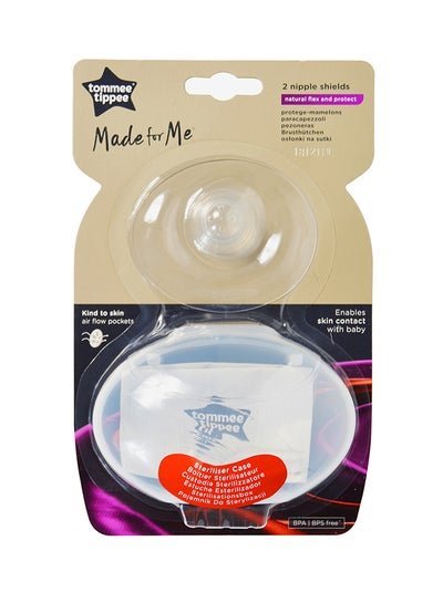 tommee tippee Pack Of 2 Closer To Nature Nipple Shield – Clear, 42301641