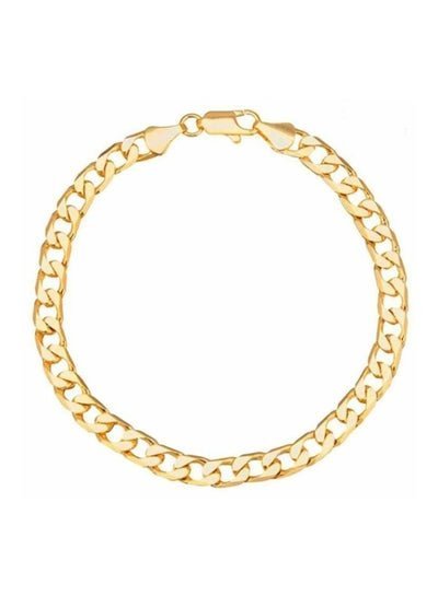 Shining Jewel Fine Gold Plated Link Bracelet