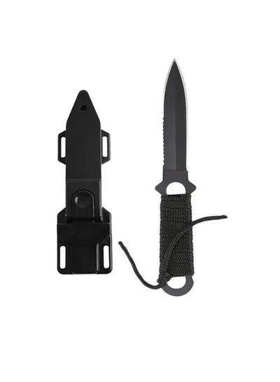 OUTAD Pointed Arc Head Outdoor Survival Straight Pocket Knife