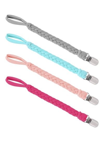 Benewell 4-Piece Teething Ring Holder Leash For Pacifiers