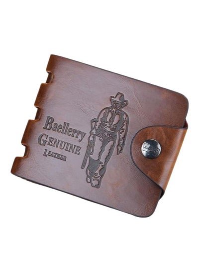 baellerry Leather Bifold Wallet Brown