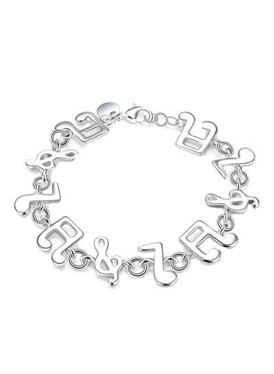 Generic 925 Plated Music Note Bracelet