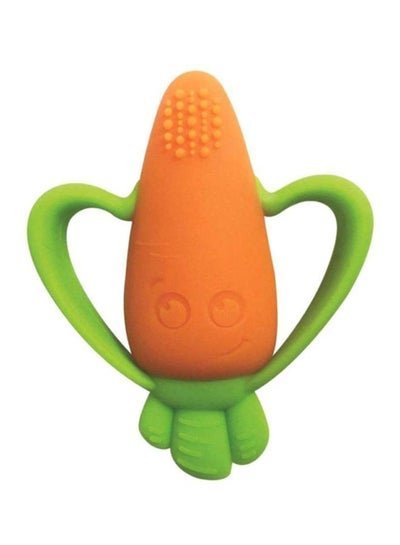 Infantino Good Bites Textured Carrot Teether, 0+ Months – Orange/Green