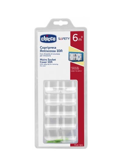 Chicco 10-Piece Anti-Shock Socket Cover Set