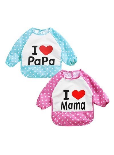 Better Look 2-Piece Waterproof, Phthalates Free PEVA Sleeved Bibs With high-quality material