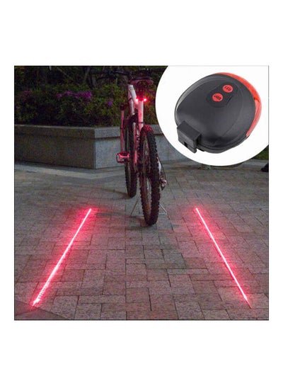 Generic 5 LED 2 Laser Beam Mountain Bicycle Bike Rear Tail Warning Light 20 x 10 x 20cm