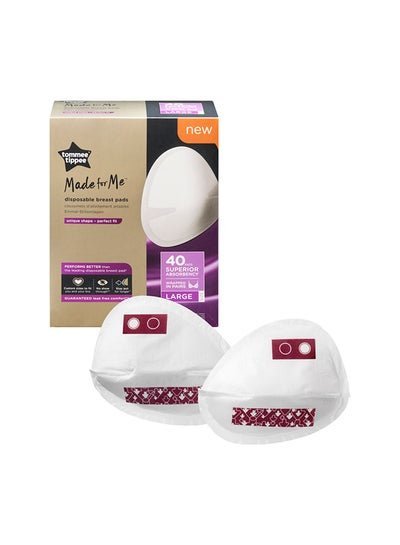 tommee tippee 40-Piece Disposable Breast Pads, Large Size