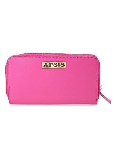 APSIS Stylish Comfortable Logo Detail Wallet For Women AP_WLT_W2_Pink