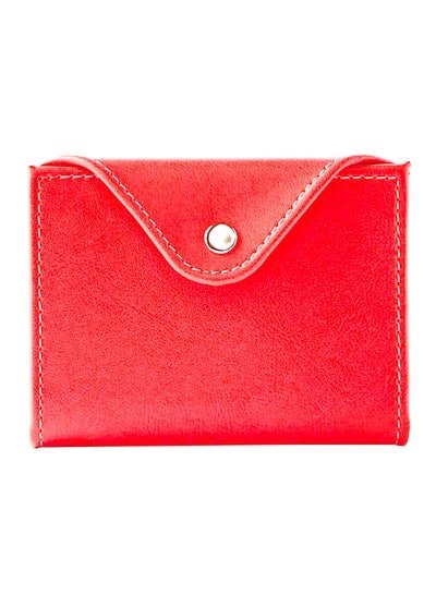 noon east RFID Protected PU Unisex Card Holder Red