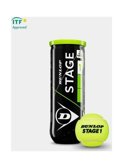 DUNLOP Pack Of 3 Stage 01 Tennis Ball Can One