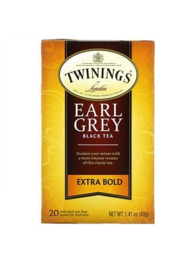 Twinings Twinings, Black Tea, Earl Grey, Extra Bold, 20 Tea Bags , 1.41 oz (40 g)