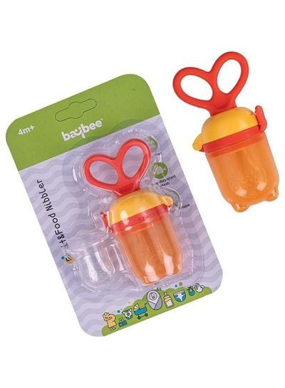 BAYBEE Silicone Fruit Feeder For Baby Infant, 4+ Months Orange