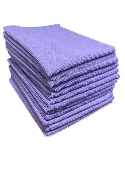Generic 12-Piece Microfiber Cleaning Cloth Set Purple