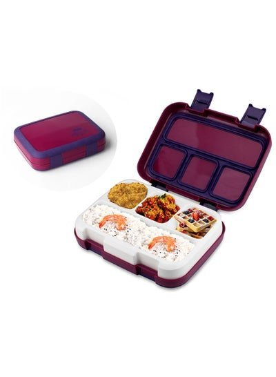 Arabest Fashion 1200ml Portable Eco-Friendly PP Lunch Box Waterproof Microwave Bento Box Food container with 4 compartments