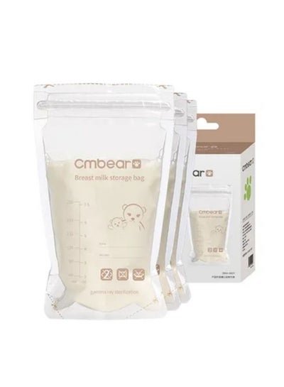 Cmbear Pack Of 30 Portable Breast Milk Bag 220ml