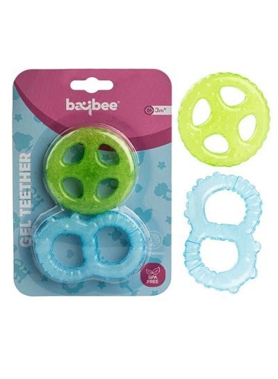 BAYBEE Baybee Natural Gel Silicone Teether for Baby BPA Free Food Grade Silicone Teether for Babies to Soothe their gums Easy to Hold Baby Chewing Toy Teething Toy Baby Teether for 6 to 12 months Baby Infant