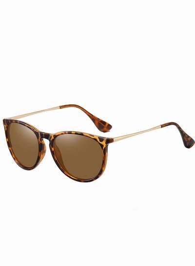 roaiss Vintage Round Polarized Sunglasses for Women Classic Retro Designer Style
